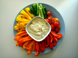 Feed your family with healthy options this holiday season - like a vegetable platter.
